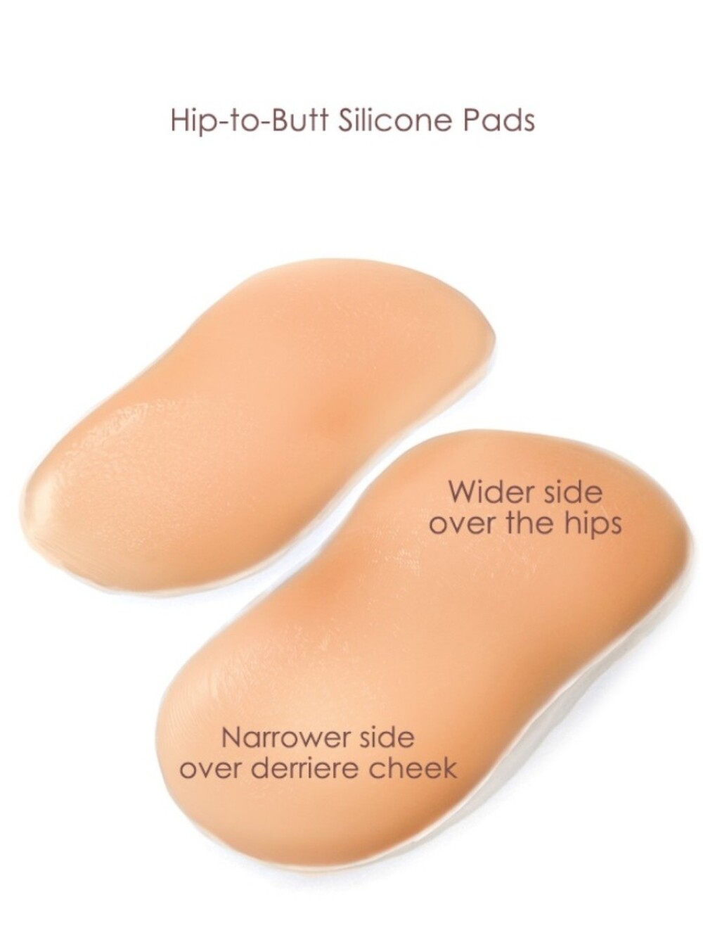 Silicone Hip-to-Butt Shapewear Pads - Nude